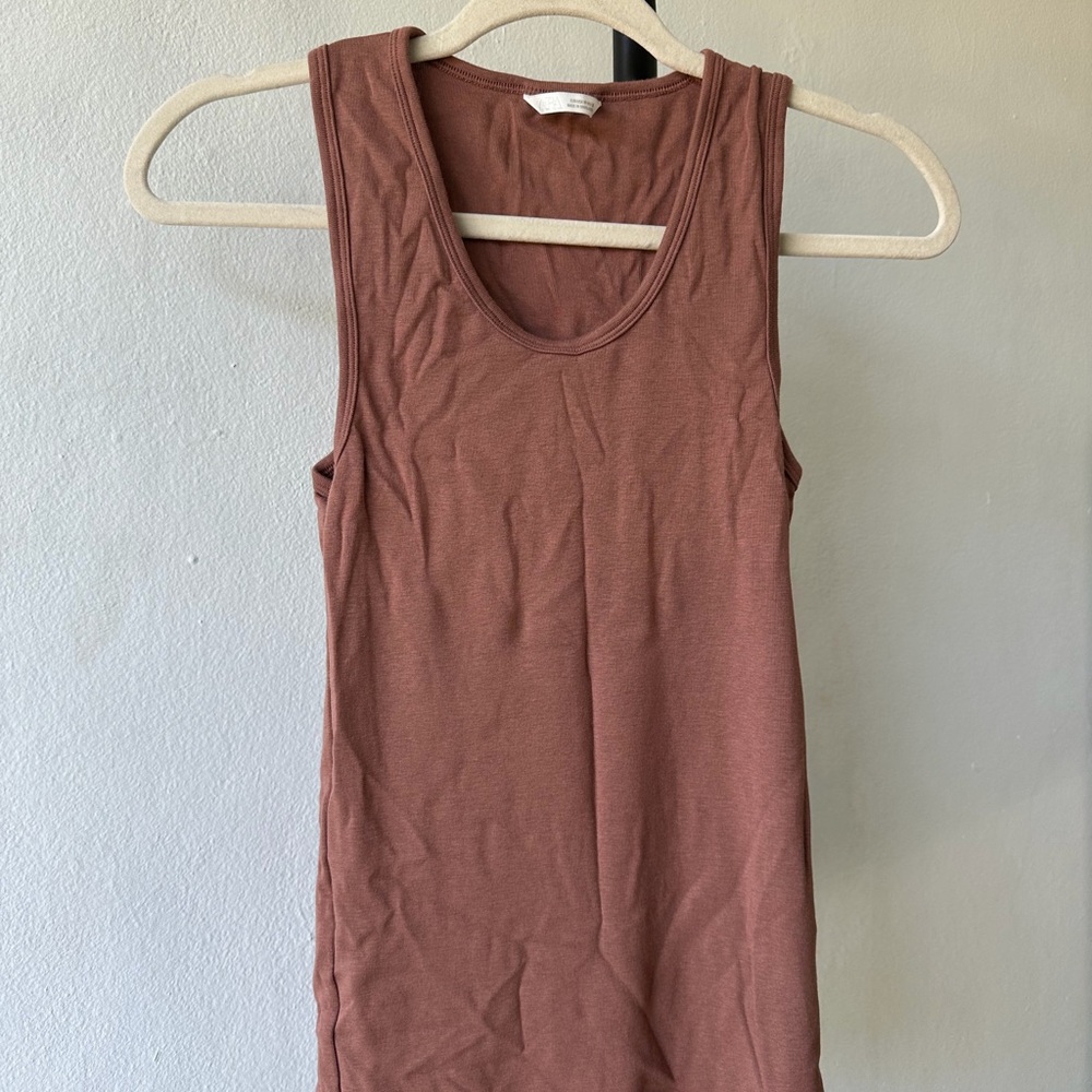 Zara Chocolate Brown Tank Top